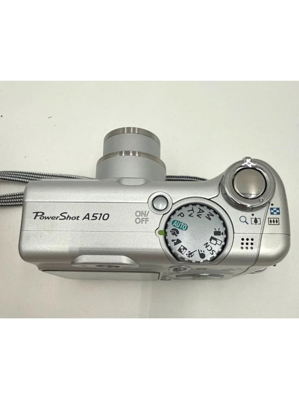 Canon PowerShot A510 Digital Camera 3.2 MP With 4x Optical Zoom Silver WORKS